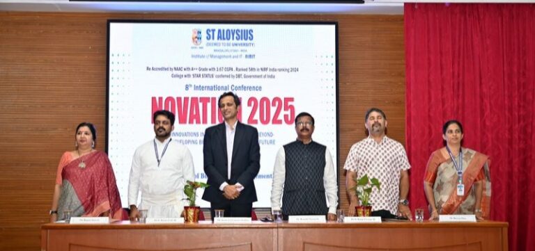 ಸೈಂಟ್ ಅಲೋಶಿಯಸ್ ವಿಶ್ವವಿದ್ಯಾಲಯದಲ್ಲಿ ‘ನೋವೇಶನ್ 2025’ ಅಂತರರಾಷ್ಟ್ರೀಯ ಸಮ್ಮೇಳನದ ಯಶಸ್ವಿ ಆಯೋಜನೆ