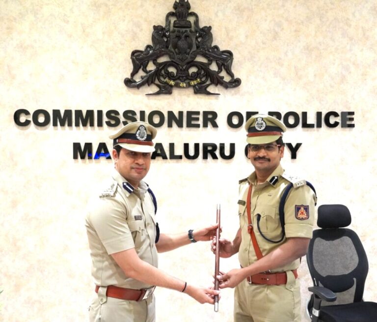 ಮಂಗಳೂರಿನ ನೂತನ ಪೊಲೀಸ್ ಕಮೀಷನರ್ ಆಗಿ ಸುಧೀರ್ ಕುಮಾರ್ ರೆಡ್ಡಿ ಅಧಿಕಾರ ಸ್ವೀಕಾರ