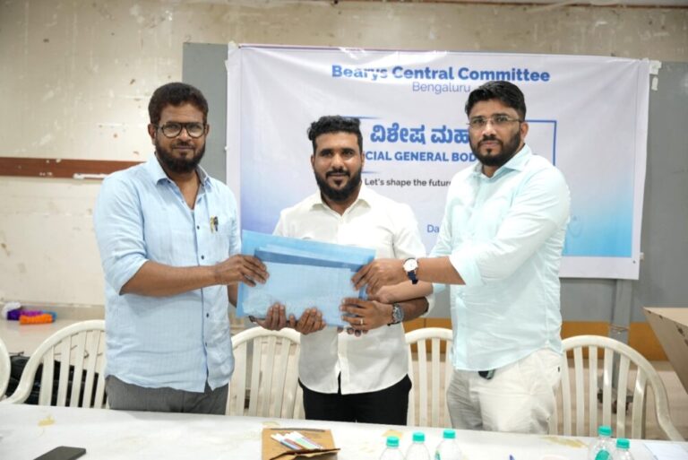 ಬೆಂಗಳೂರು ಬ್ಯಾರಿಸ್ ಸೆಂಟ್ರಲ್ ಕಮಿಟಿಯ ನೂತನ ಅಧ್ಯಕ್ಷರಾಗಿ ಶಬೀರ್ ಬ್ರಿಗೇಡ್ ಮರು ಆಯ್ಕೆ