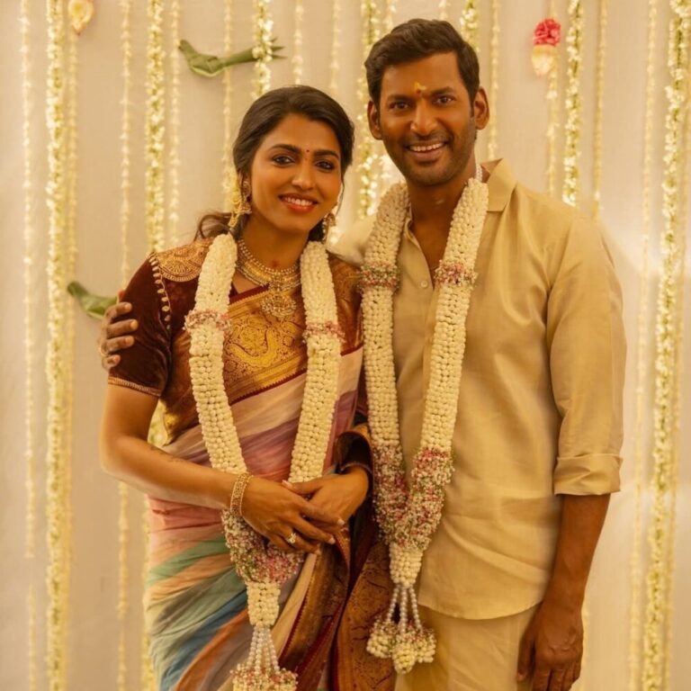 ತಮಿಳು ನಟ ವಿಶಾಲ್ ನಟಿ ಸಾಯಿ ಧನ್ಸಿಕಾ ಜೊತೆ ಇಂದು ನಿಶ್ಚಿತಾರ್ಥ ಮಾಡಿಕೊಂಡಿದ್ದಾರೆ