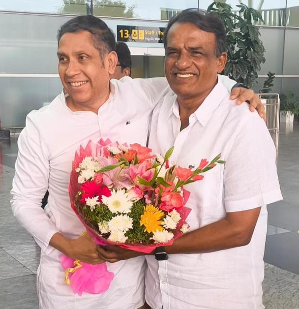 ತಮಿಳುನಾಡು ರಾಜ್ಯಸಭಾ ಸದಸ್ಯ ಪ್ರವೀಣ್ ಚಕ್ರವರ್ತಿ ಅವರನ್ನು ಭೇಟಿ ಮಾಡಿದ ಮಂಜುನಾಥ ಭಂಡಾರಿ